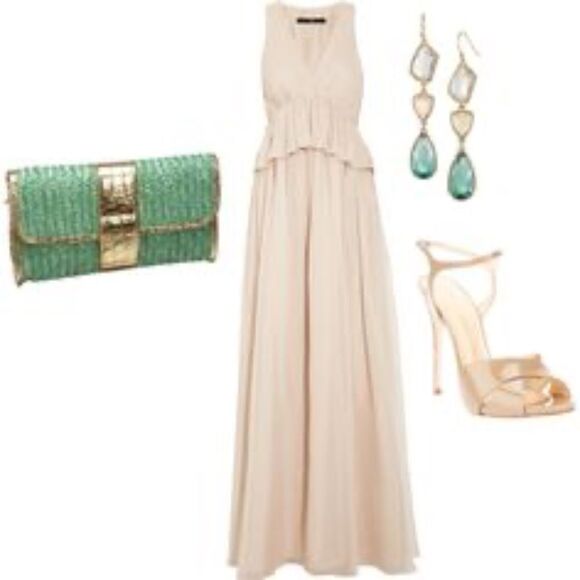 stella & dot ~βpippa stone earrings ~ green yellow cream - Picture 2 of 8